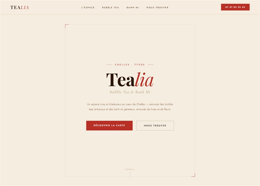 Aperçu du site Tealia